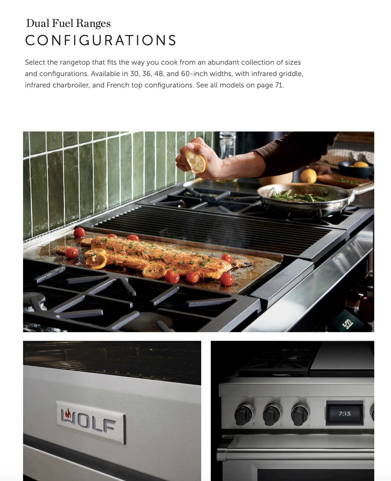 wolf dual fuel ranges