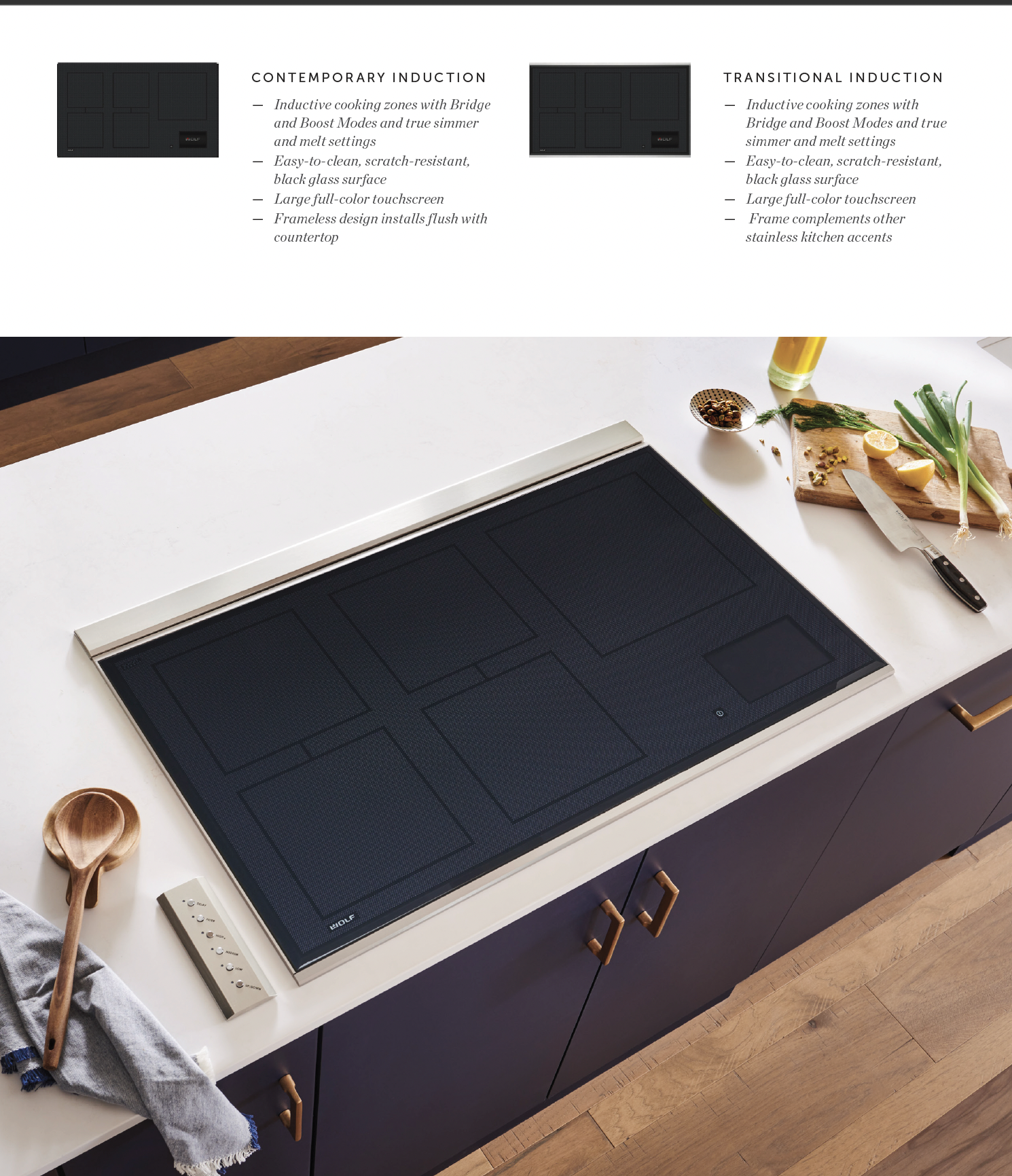 wolf induction cooktop