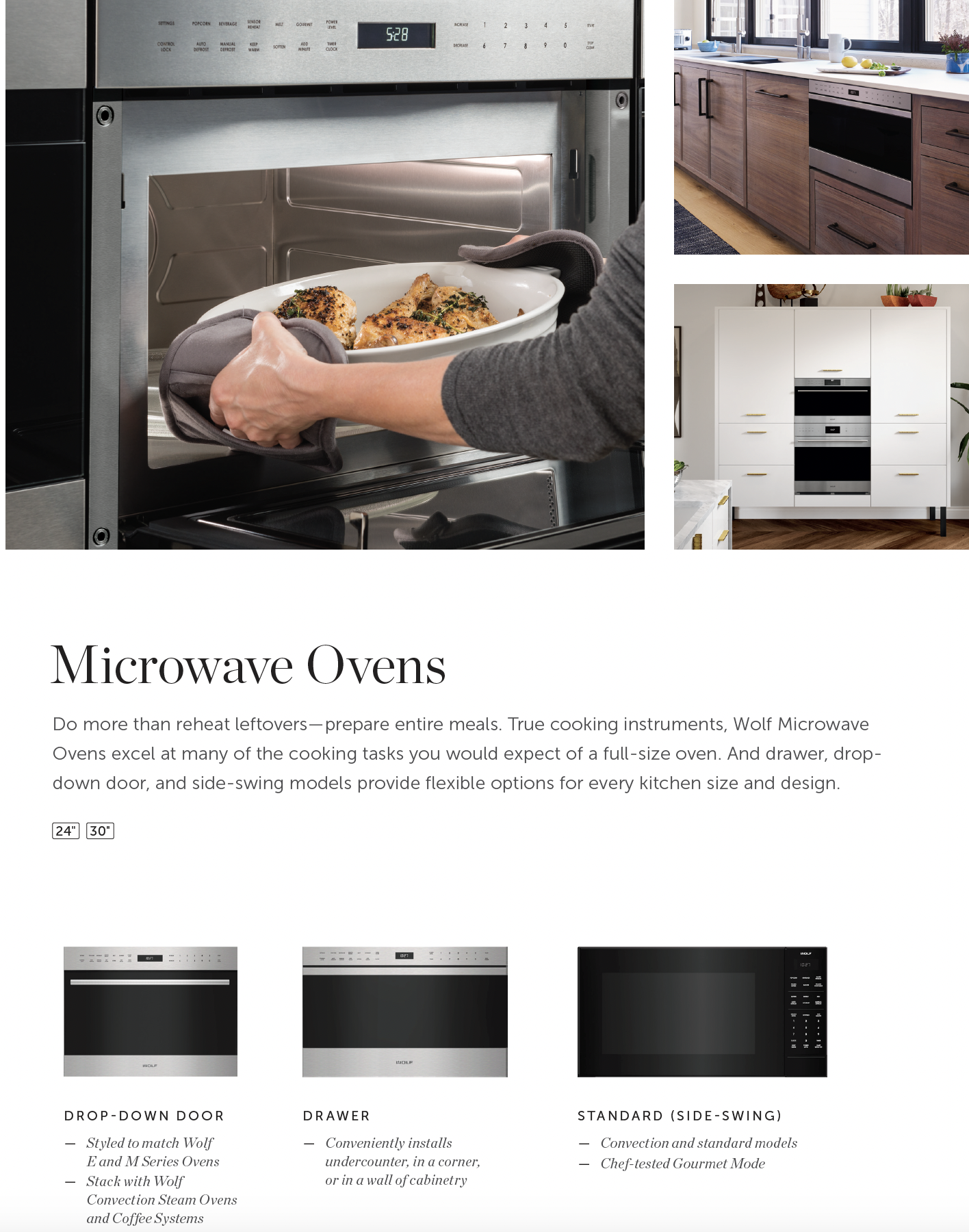 wolf microwave ovens