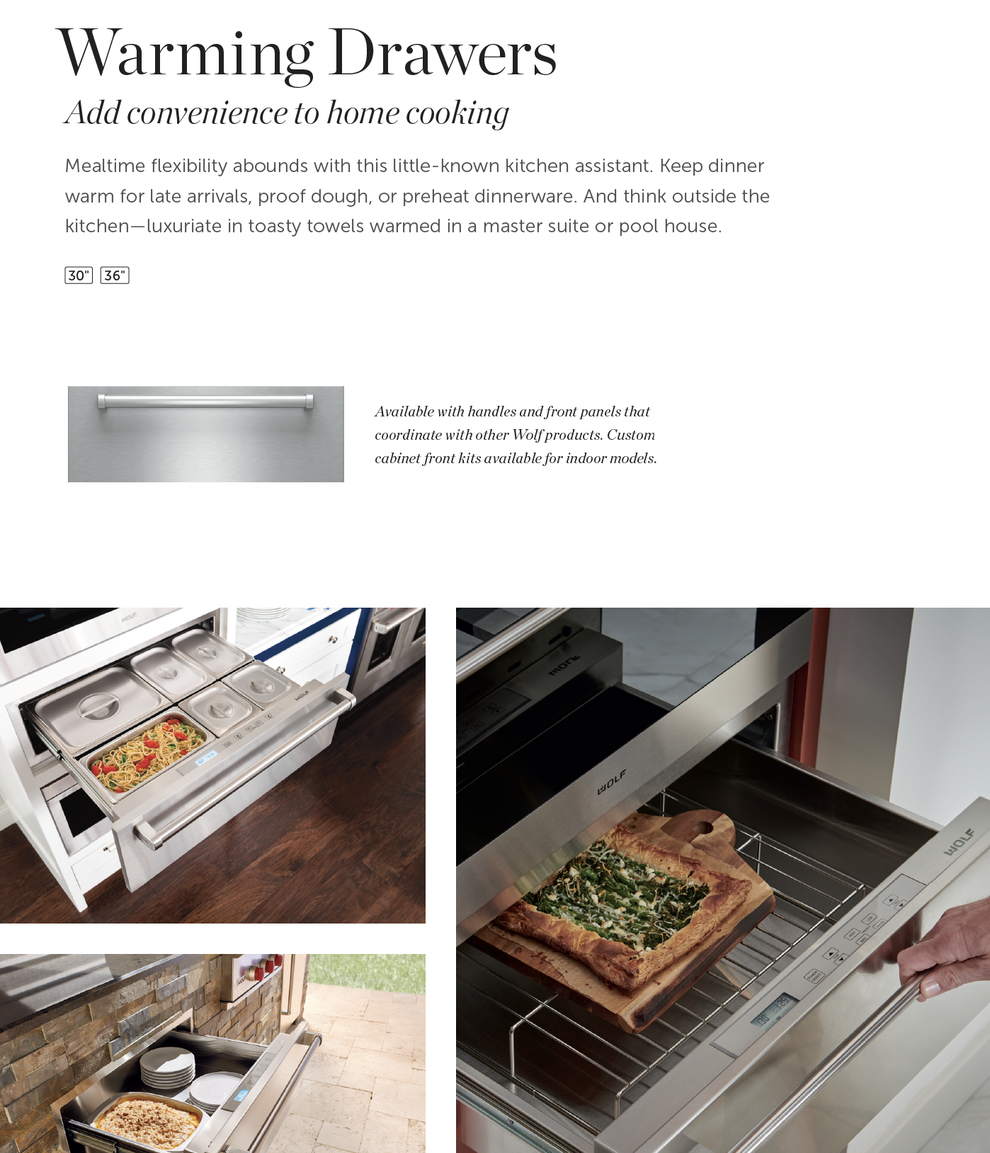 wolf warming drawers